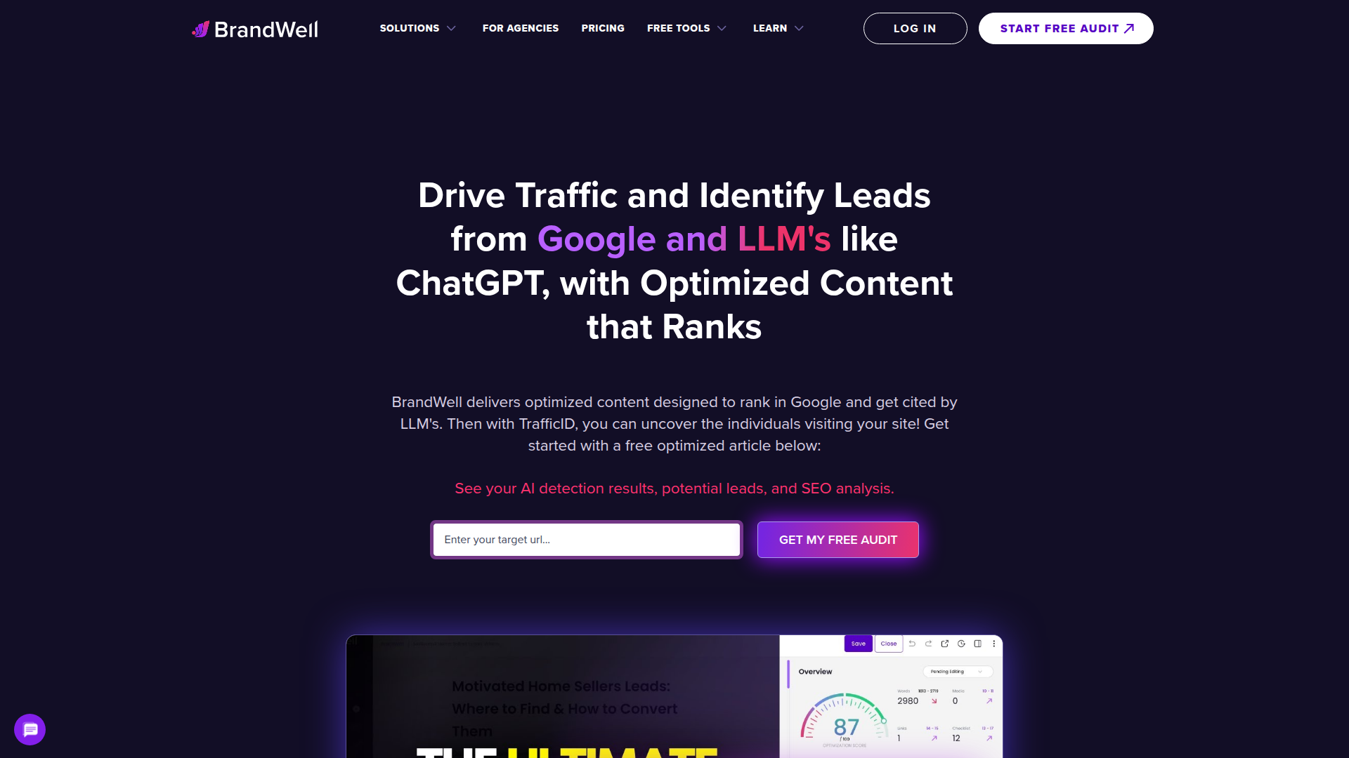 Content at Scale homepage